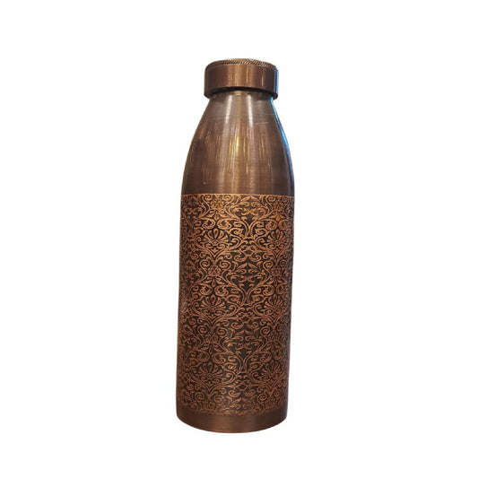 Copper Beautifully Printed Bottle - 1L