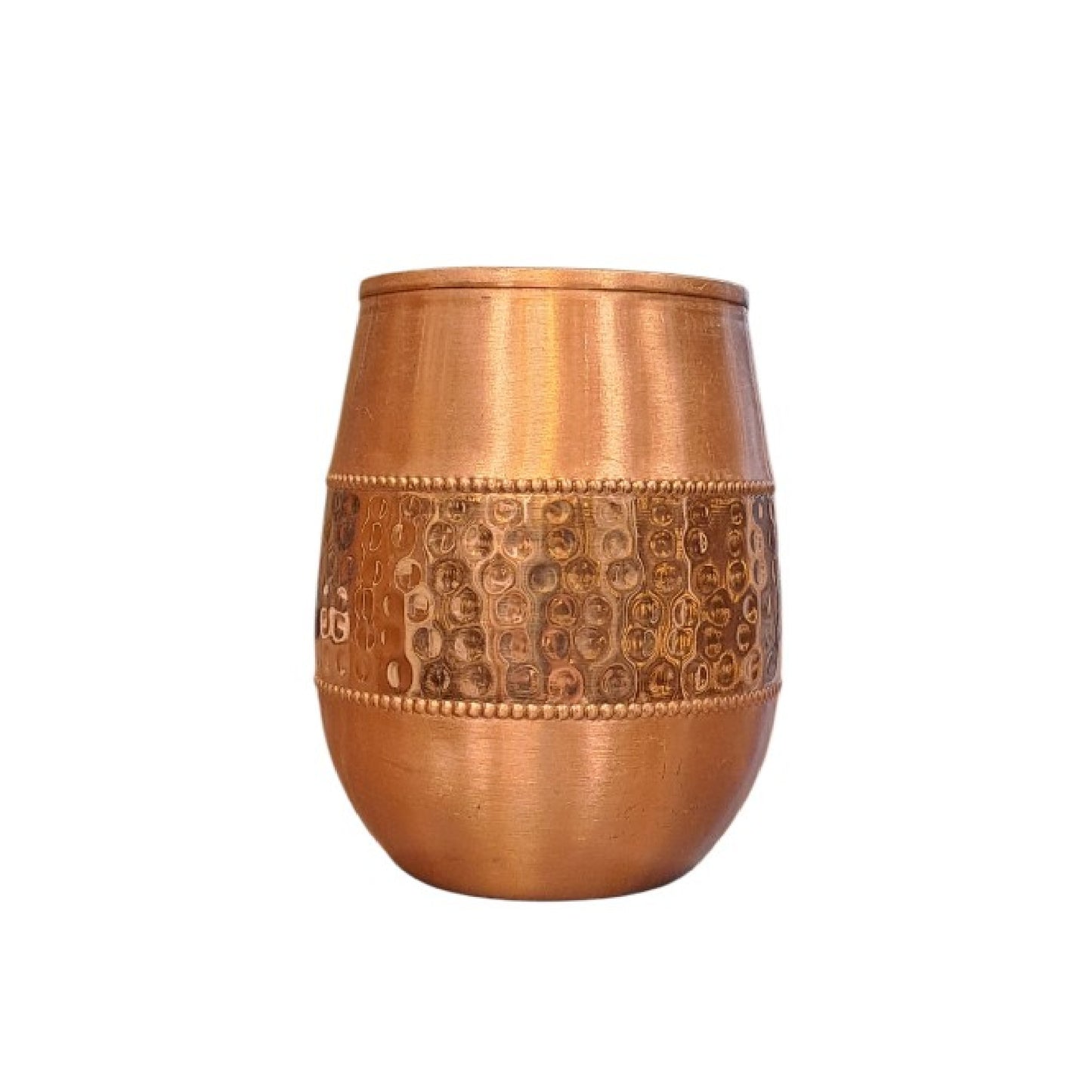 Copper Dholak Glass - 150 ML
